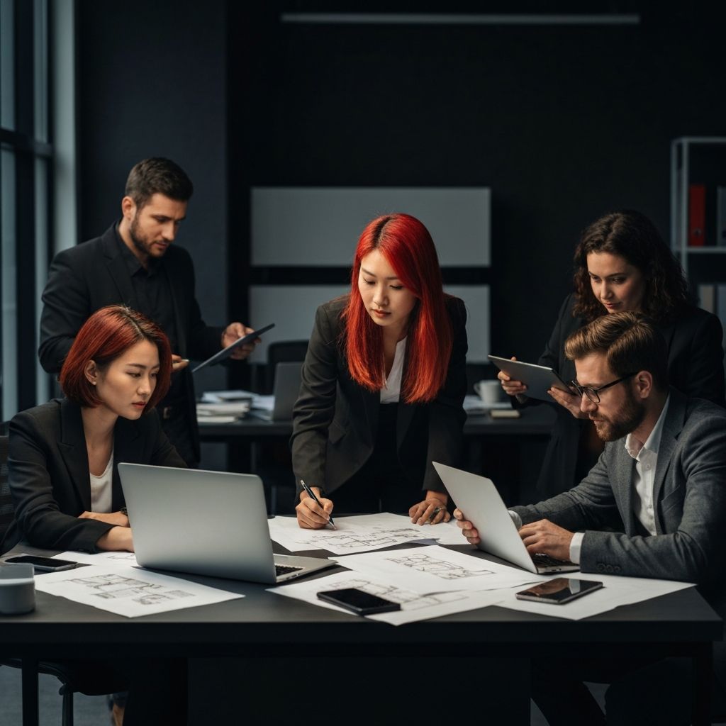 Our creative team collaborating on design projects